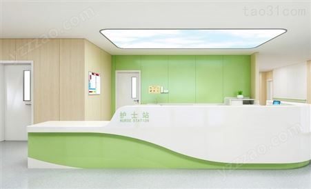 医院护士站工作台 弧形前台咨询台 导医台支持定制提供安装