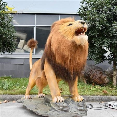 大型仿真狮子标本模型 景区游乐园仿真动物展品定制