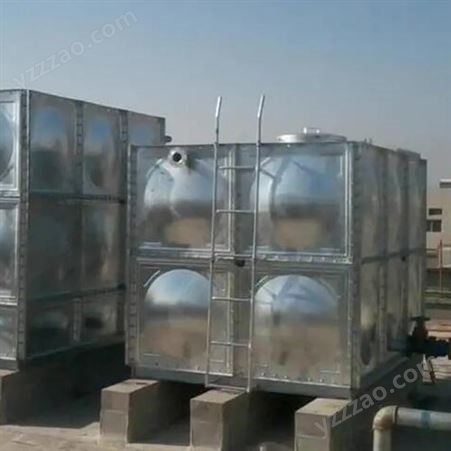 不锈钢保温水箱 150吨生活饮用水池 定制水塔保温水罐