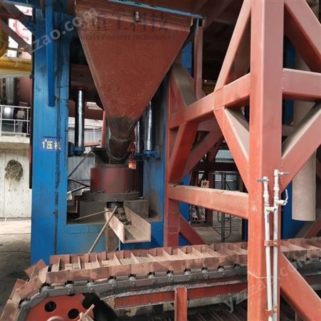 松菱定制200吨粒子钢回转窑液压成型机 钢渣热熔饼生产线
