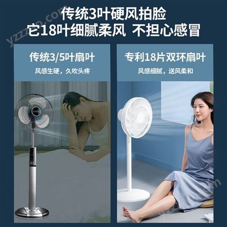 先锋（Singfun）轻奢风系列电风扇落地扇家用低噪节能风扇一机三