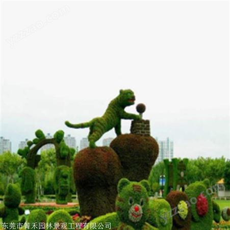 绿雕造型齐全 仿真绿雕厂家定做绿雕长期供应 箐禾园林