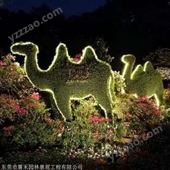 骆驼绿雕五色草植物造型绿雕
