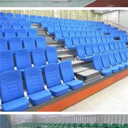 体育场馆篮球馆伸缩看台 前置翻板礼堂椅软包座椅 甲冠体育设施