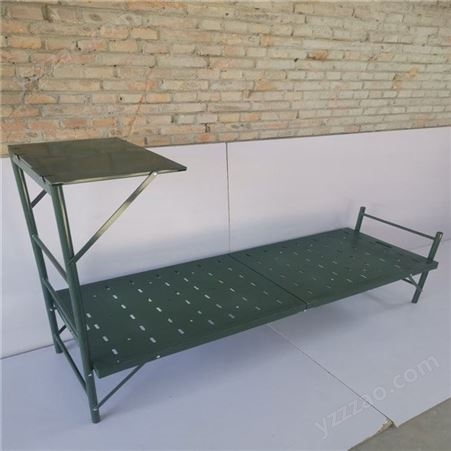 钢塑两折折叠床 绿色钢塑两折床 耐热抗腐蚀四折叠床
