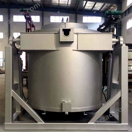 350kg可倾式燃气熔铝炉 重力铸造用倾倒式熔化炉坩埚固定