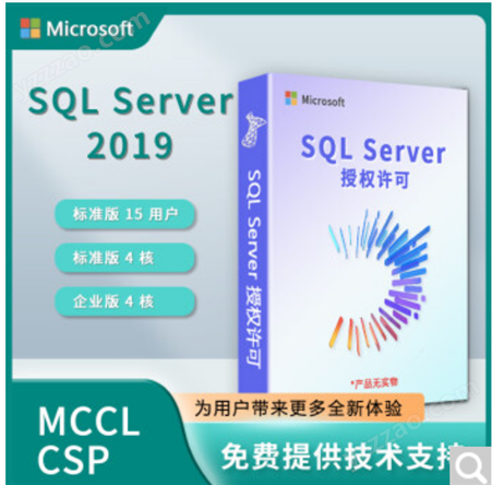 微软SQL Server 2019 Enterprise Core - 4 Core License Pack