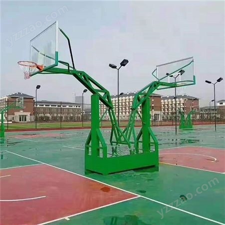 可移动电动液压篮球架 户外比赛用抗老化 坤温体育