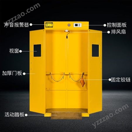 金鸿 气瓶柜 安全储存箱 煤气液化气体防爆柜 单双三瓶智能报警器