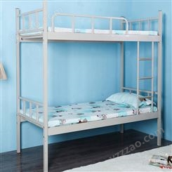 台州双层床高低床批发 员工上下床公寓床 宿舍上下铺铁架子床生产厂家