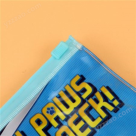 透明pvc拉链袋 教育文件袋 卡通拉链袋子 PVC自封袋子生产定制