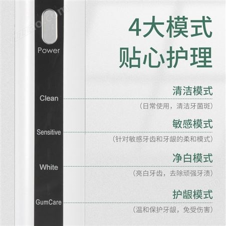 深圳厂家成人电动牙刷声波式直充款无线充款牙刷支持定制加工