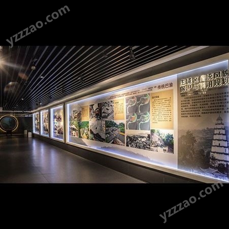 乡村振兴文化墙 新时代文明实践中心 乡村建设走廊 展厅形象墙AI模板