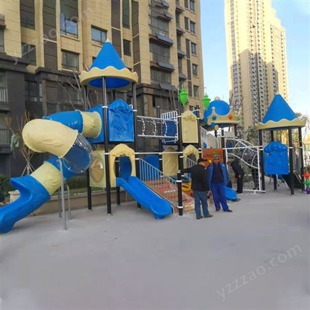 孔娃室外幼儿园公园游乐场大型组合工程塑料滑梯