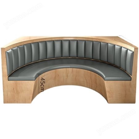 圆弧定制卡座沙发凳餐厅餐桌家用靠墙板式奶茶店桌清吧桌椅