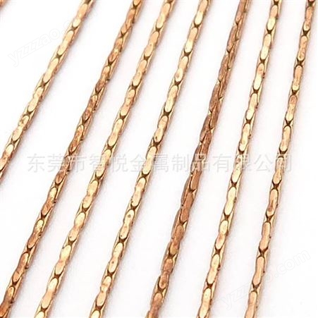 红铜方形细链条简约流行女装锁骨项链半成品配件阿里在线批量订购