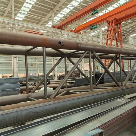 钢结构加工厂家Q355B焊接H型钢梁柱 大型厂房 仓库娱乐场