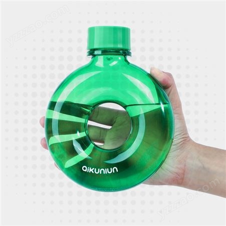 便携QQ壶杯学生运动 环形奶嘴水壶圆形水杯公司企业周年礼品