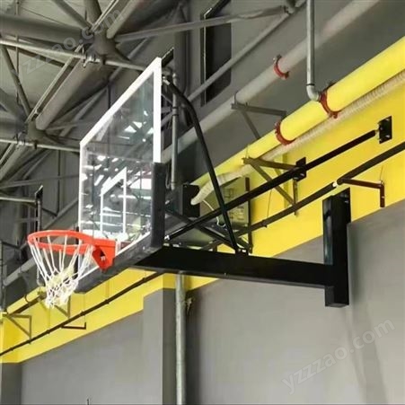 方管海燕式 电动液压 电动伸缩 高级壁挂篮球架子 学校体育场馆用