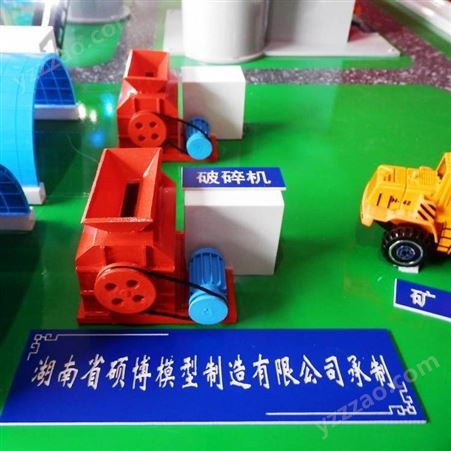 江西水泥生产线沙盘模型电话 湖南省硕博模型制造 选矿工艺设备3D教学模型
