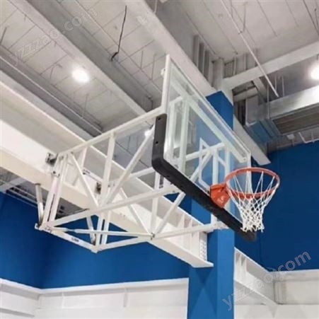 方管海燕式 电动液压 电动伸缩 高级壁挂篮球架子 学校体育场馆用