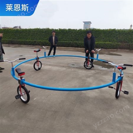 LES-33网红多人旋转自行车 无动力游乐设备 圆形六人协力脚踏车景区玩具