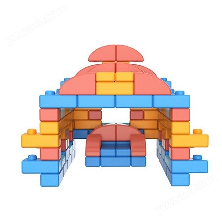 感统梦想家塑料积木砖 儿童幼儿园益智区 大颗粒建构拼插造景玩具