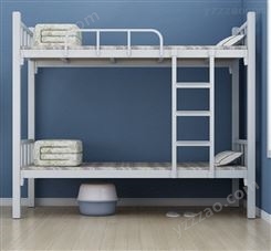 嘉诣家具卡槽床 公寓床学生床学校床宿舍床 上下床 上下铺铁床 双层型材床JY-WQ-488